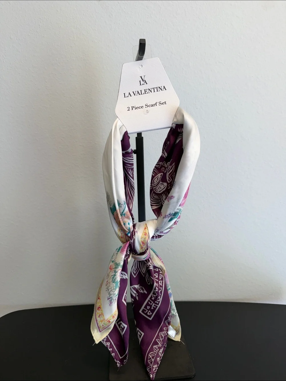 Piper K | Modern Purple & Soft Floral Scarfs